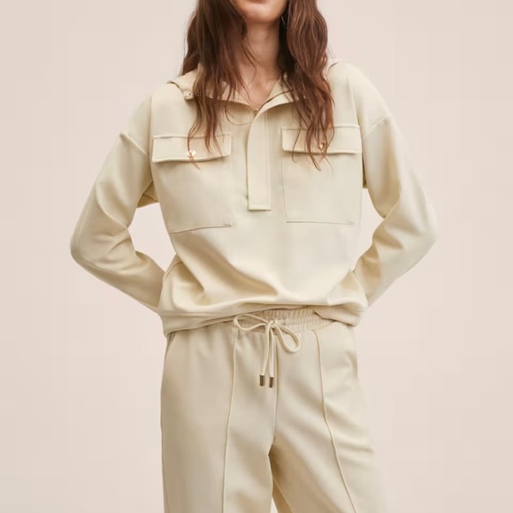 NWT Textured sweatshirt with zipper. XXL. - Picture 2 of 5